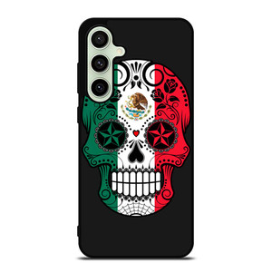 MEXICO SKULL SKELETON FLAG Samsung Galaxy S24 FE Case