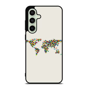 MINIMALISTIC WORLD MAP Samsung Galaxy S24 FE Case