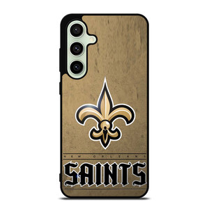 NEW ORLEANS SAINTS LOGO AND BACKGROUND Samsung Galaxy S24 FE Case NEW ORLEANS SAINTS LOGO AND BACKGROUND Samsung Galaxy S24 FE Case