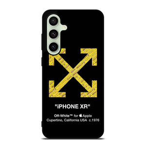 OFF WHITE YELLOW LOGO X APPLE Samsung Galaxy S24 FE Case