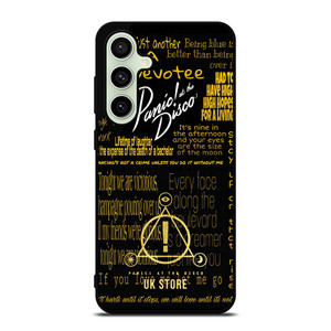 PANIC AT THE DISCO LOGO GOLD Samsung Galaxy S24 FE Case PANIC AT THE DISCO LOGO GOLD Samsung Galaxy S24 FE Case
