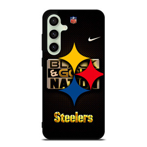 PITTSBURGH STEELERS BLACK AND GO NATION Samsung Galaxy S24 FE Case