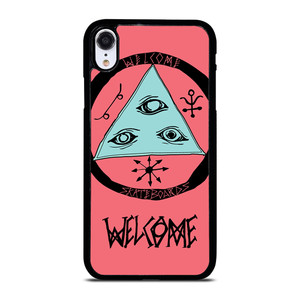 WELCOME SKATEBOARDS LOGO PINK iPhone XR Case WELCOME SKATEBOARDS LOGO PINK iPhone XR Case