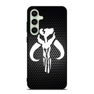 STAR WARS MANDALORIAN LOGO CARBON Samsung Galaxy S24 FE Case
