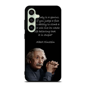 THE GENIUS ALBERT EINSTEIN QUOTE Samsung Galaxy S24 FE Case