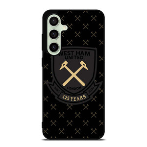 WEST HAM UNITED BLACK LOGO Samsung Galaxy S24 FE Case
