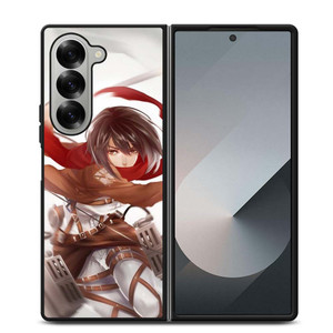 ATTACK ON TITAN MIKASA ACKERMAN RED Samsung Galaxy Z Fold 6 Case Cover ATTACK ON TITAN MIKASA ACKERMAN RED Samsung Galaxy Z Fold 6 Case Cover
