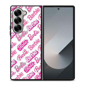BARBIE TYPOGRAPHY PATTERN Samsung Galaxy Z Fold 6 Case Cover
