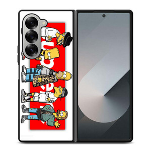 BART SIMPSON X SUPREME LOGO Samsung Galaxy Z Fold 6 Case Cover