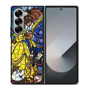 BEAUTY AND THE BEAST GLASS Samsung Galaxy Z Fold 6 Case Cover