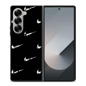 BLACK NIKE LOGO PATTERN Samsung Galaxy Z Fold 6 Case Cover