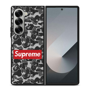 CAMO BAPE SUPREME GREY Samsung Galaxy Z Fold 6 Case Cover CAMO BAPE SUPREME GREY Samsung Galaxy Z Fold 6 Case Cover