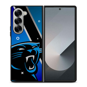 CAROLINA PANTHERS NFL STRIPS Samsung Galaxy Z Fold 6 Case Cover