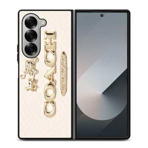 COACH PINK PATTERN MATE Samsung Galaxy Z Fold 6 Case Cover