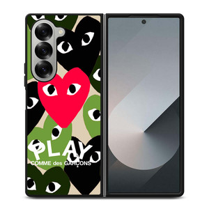 COMME DES GARCONS PLAY BAPE Samsung Galaxy Z Fold 6 Case Cover COMME DES GARCONS PLAY BAPE Samsung Galaxy Z Fold 6 Case Cover