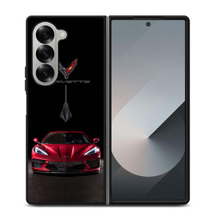 CORVETTE STINGRAY C8 RED CAR Samsung Galaxy Z Fold 6 Case Cover