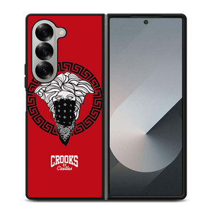 CROOK AND CASTLES BANDANA RED Samsung Galaxy Z Fold 6 Case Cover