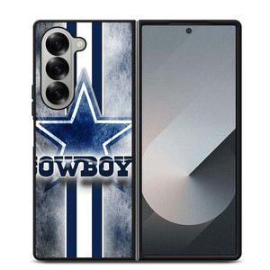 DALLAS COWBOYS FOOTBALL STAR STRIP SILVER Samsung Galaxy Z Fold 6 Case Cover