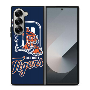DETROIT TIGERS INITIAL Samsung Galaxy Z Fold 6 Case Cover DETROIT TIGERS INITIAL Samsung Galaxy Z Fold 6 Case Cover