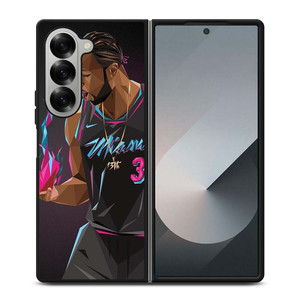 DWYANE WADE MIAMI HEAT ART Samsung Galaxy Z Fold 6 Case Cover DWYANE WADE MIAMI HEAT ART Samsung Galaxy Z Fold 6 Case Cover