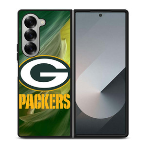 GREEN BAY PACKERS ART FOOTBALL Samsung Galaxy Z Fold 6 Case Cover