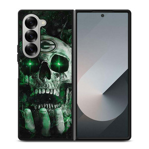 GREEN BAY PACKERS FOOTBALL SKULL SYMBOL Samsung Galaxy Z Fold 6 Case Cover