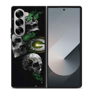 GREEN BAY PACKERS SKULLS AREA Samsung Galaxy Z Fold 6 Case Cover