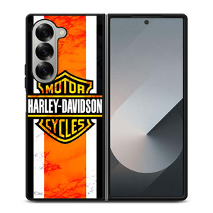 HARLEY DAVIDSON MARBLE LOGO Samsung Galaxy Z Fold 6 Case Cover