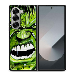 HULK FACE COMIC Samsung Galaxy Z Fold 6 Case Cover
