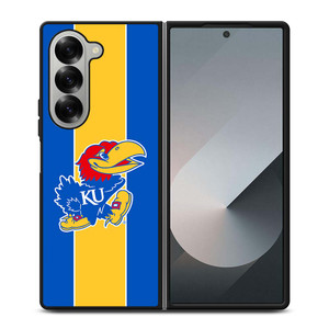 KANSAS JAYHAWKS STRIPS Samsung Galaxy Z Fold 6 Case Cover
