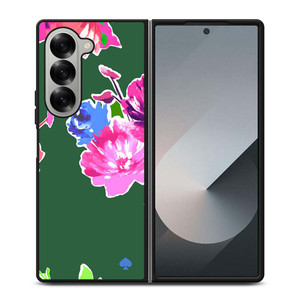 KATE SPADE NEW YORK GREEN FLORAL Samsung Galaxy Z Fold 6 Case Cover