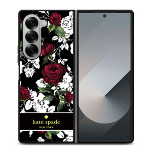 KATE SPADE ROSE RED WHITE Samsung Galaxy Z Fold 6 Case Cover