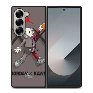 KAWS AIR JORDAN GREY Samsung Galaxy Z Fold 6 Case Cover