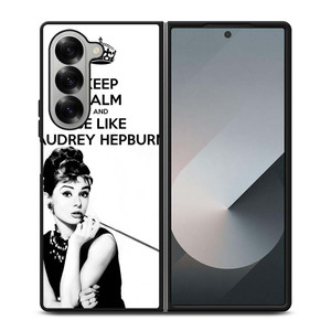 KEEP CALM AUDREY HEPBURN Samsung Galaxy Z Fold 6 Case Cover