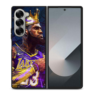 KING LEBRON JAMES LA LAKERS 23 Samsung Galaxy Z Fold 6 Case Cover