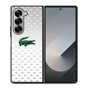 LACOSTE SILVER PATTERN Samsung Galaxy Z Fold 6 Case Cover LACOSTE SILVER PATTERN Samsung Galaxy Z Fold 6 Case Cover