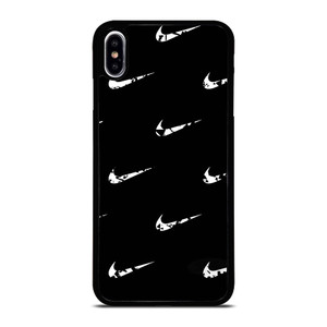 BLACK NIKE LOGO PATTERN iPhone XS Max Case BLACK NIKE LOGO PATTERN iPhone XS Max Case