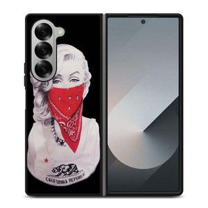 MARILYN MONROE RED BANDANA GANGSTER Samsung Galaxy Z Fold 6 Case Cover