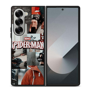MARVEL SPIDERMAN LOGO COLAGE Samsung Galaxy Z Fold 6 Case Cover