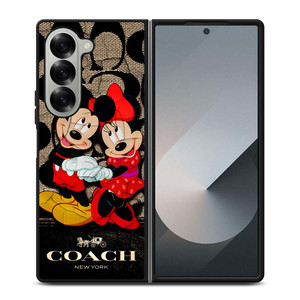 MICKEY MINNIE MOUSE COACH Samsung Galaxy Z Fold 6 Case Cover