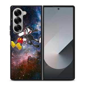 MICKEY MOUSE AND FELIX THE CAT Samsung Galaxy Z Fold 6 Case Cover