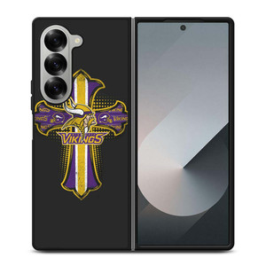 MINNESOTA VIKINGS LOGO CROSS Samsung Galaxy Z Fold 6 Case Cover