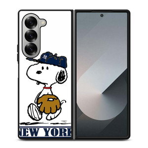 NEW YORK YANKEES SNOOPY Samsung Galaxy Z Fold 6 Case Cover
