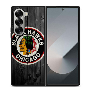 NHL CHICAGO BLACKHAWKS RETRO Samsung Galaxy Z Fold 6 Case Cover