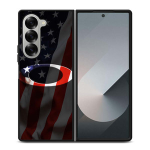 OAKLEY AMERICAN FLAG LOGO EMBOSS Samsung Galaxy Z Fold 6 Case Cover