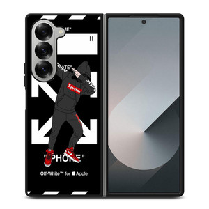 OFF WHITE X DAB SUPREME ILLUSTRATION Samsung Galaxy Z Fold 6 Case Cover OFF WHITE X DAB SUPREME ILLUSTRATION Samsung Galaxy Z Fold 6 Case Cover