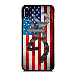 BROWNING CAMO AMERICAN FLAG iPhone XS Max Case BROWNING CAMO AMERICAN FLAG iPhone XS Max Case