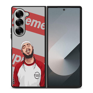 POST MALONE SUPREME Samsung Galaxy Z Fold 6 Case Cover POST MALONE SUPREME Samsung Galaxy Z Fold 6 Case Cover