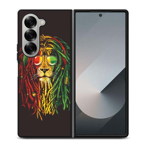 RASTA LION REGGAE BOB MARLEY Samsung Galaxy Z Fold 6 Case Cover
