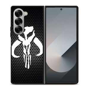 STAR WARS MANDALORIAN LOGO CARBON Samsung Galaxy Z Fold 6 Case Cover STAR WARS MANDALORIAN LOGO CARBON Samsung Galaxy Z Fold 6 Case Cover
